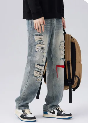 Aiden Ripped Loose Fit Jeans