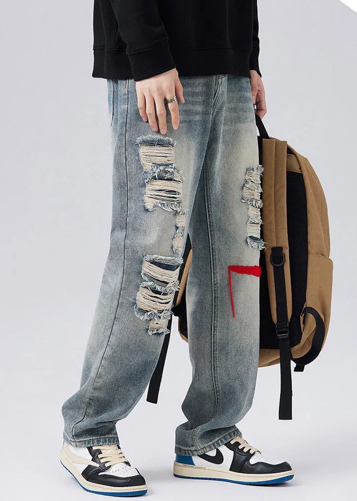 Aiden Ripped Loose Fit Jeans