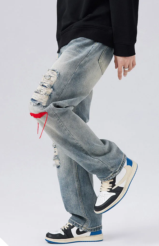 Aiden Ripped Loose Fit Jeans