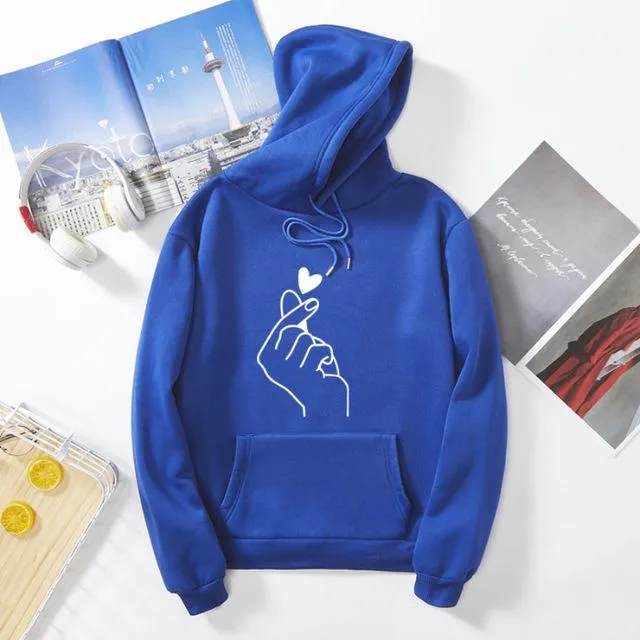Couple hoodies heart love