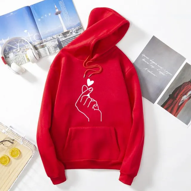 Couple hoodies heart love