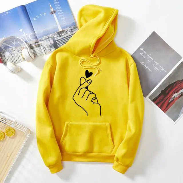 Couple hoodies heart love