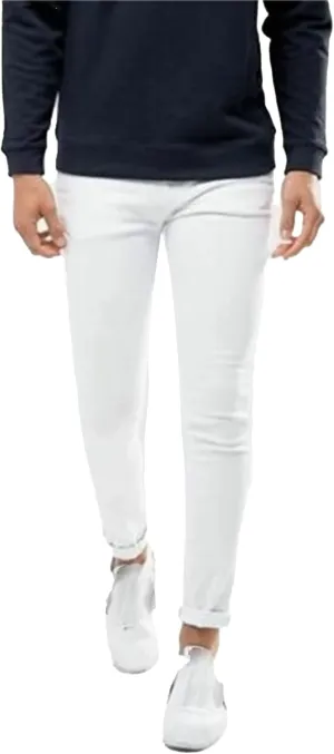 DGHM-JLMY Men's Slim Fit Washed Casual Jeans Stretch Tapered Leg Slim Fit Jeans Mid Waist Skinny Stretchy Denim Pants