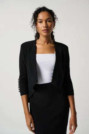 Essential Cover Up Tuxedo Jacket  Black