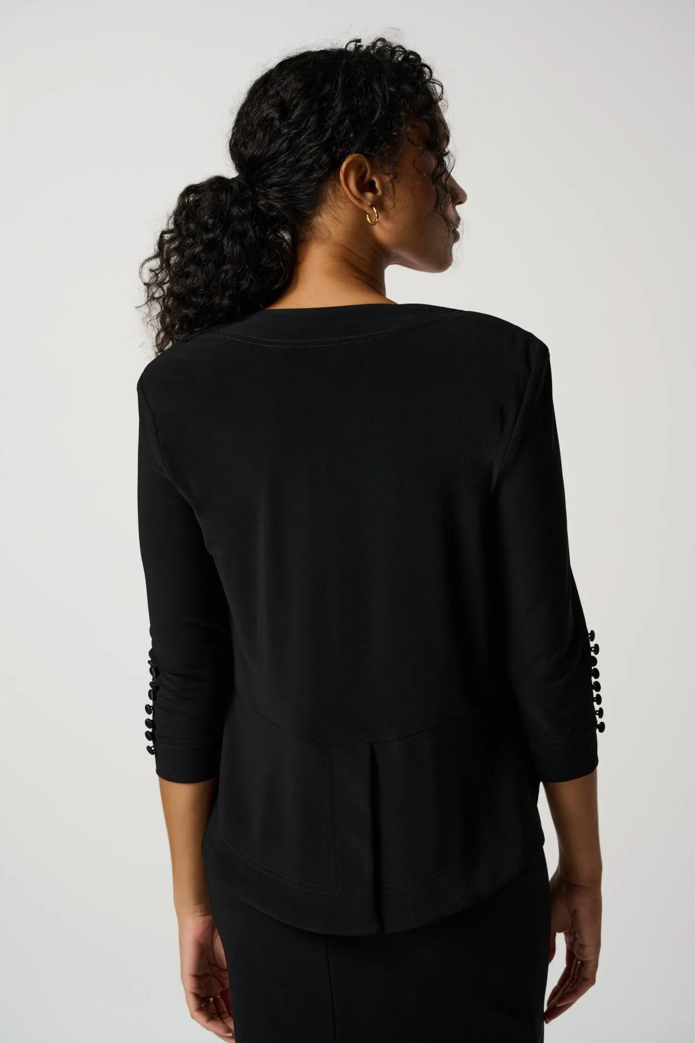 Essential Cover Up Tuxedo Jacket  Black