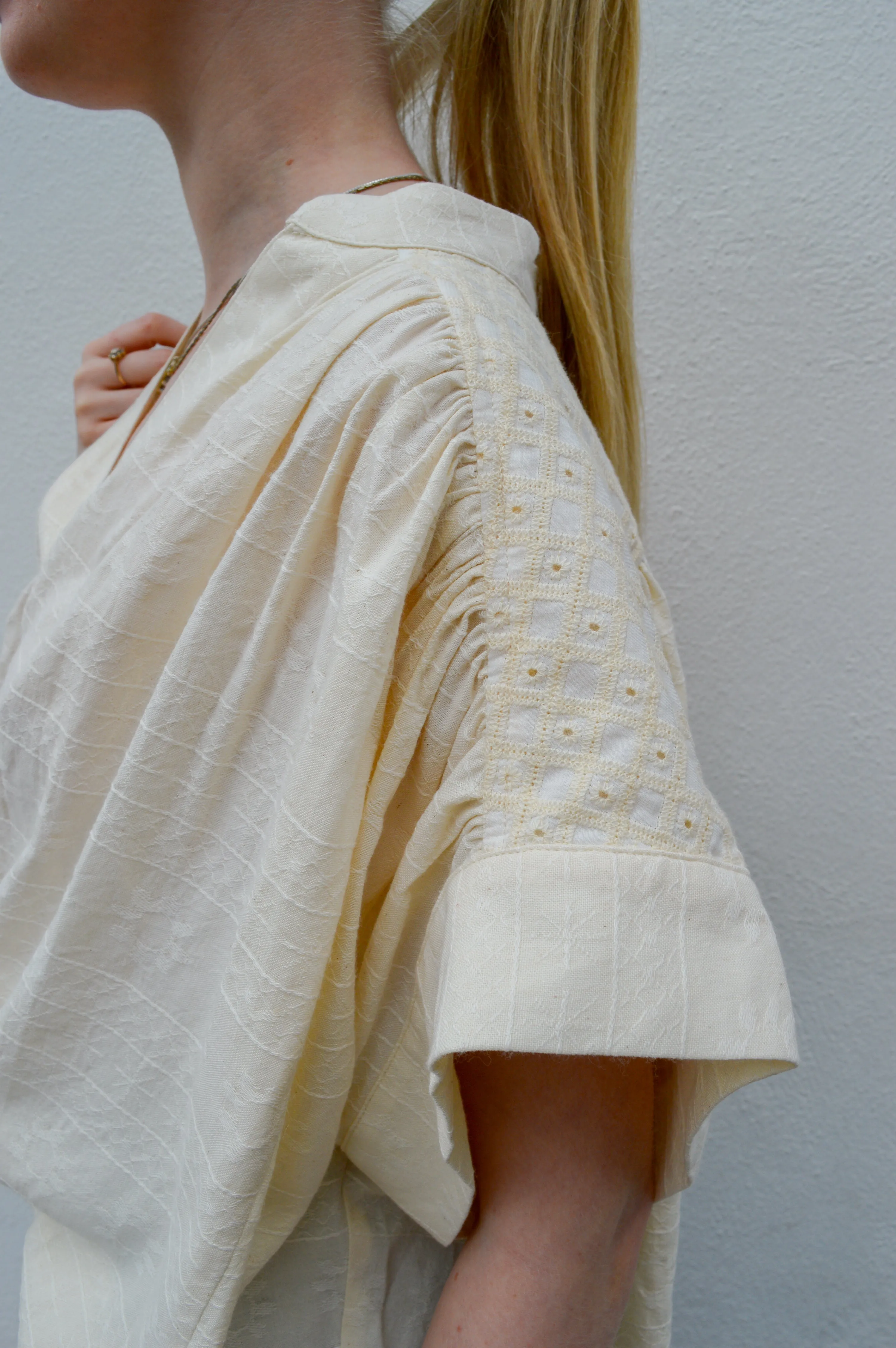 FRNCH Lalla Cream Blouse