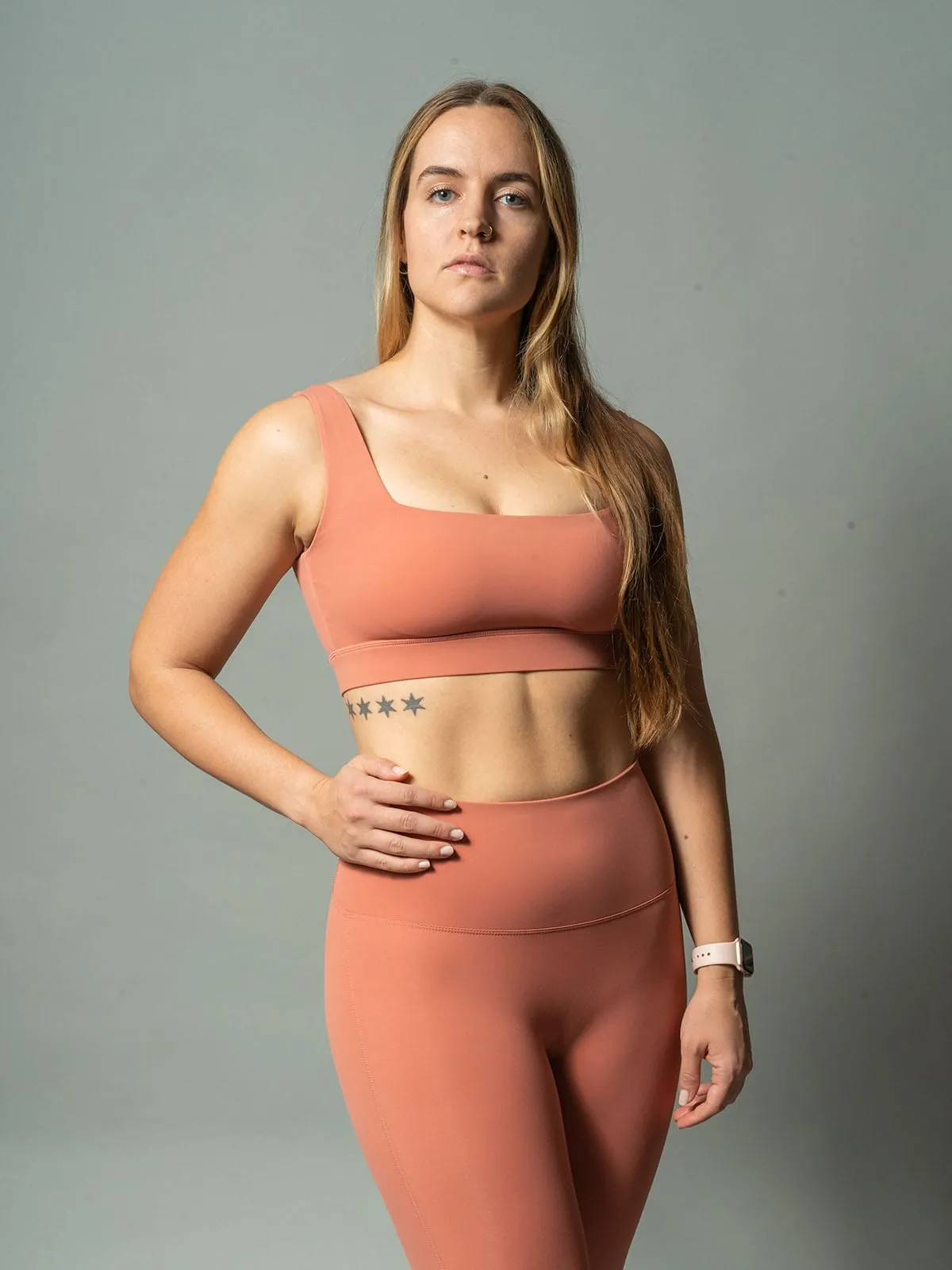 Georgia Bra Top - Peach