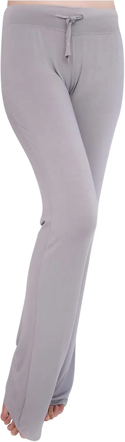 High Waist Workout Pants for Women Soft Wide Leg Flare Leggings Full Length Sport Yoga Pants Cozy Modal Trousers