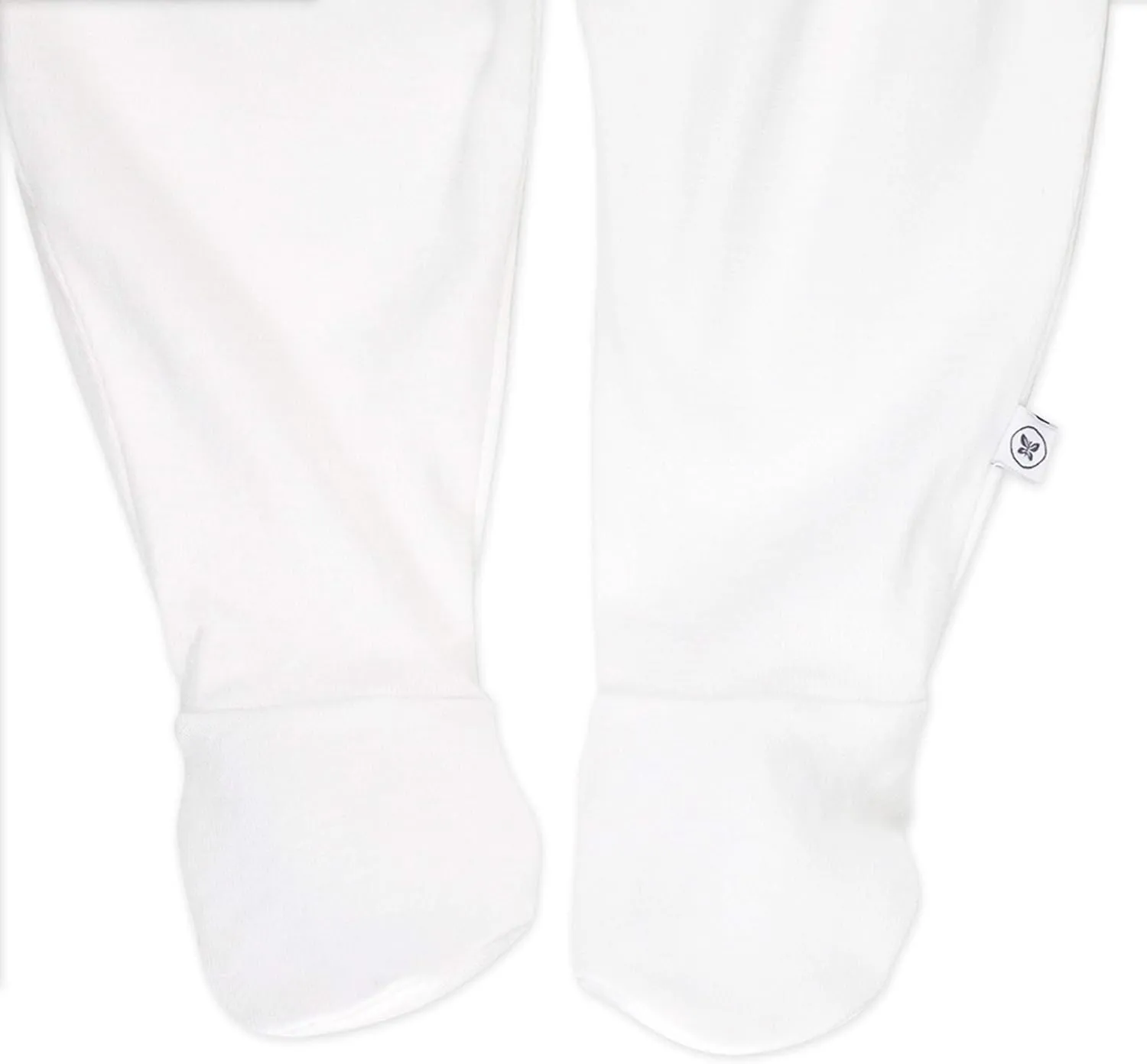 HonestBaby 3-Pack Footed Pants Roomy Fit Pull on Bottoms 100% Organic Cotton for Infant Baby Boys, Girls, Unisex