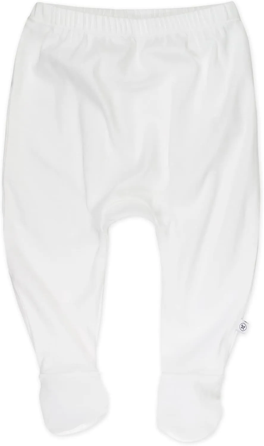 HonestBaby 3-Pack Footed Pants Roomy Fit Pull on Bottoms 100% Organic Cotton for Infant Baby Boys, Girls, Unisex
