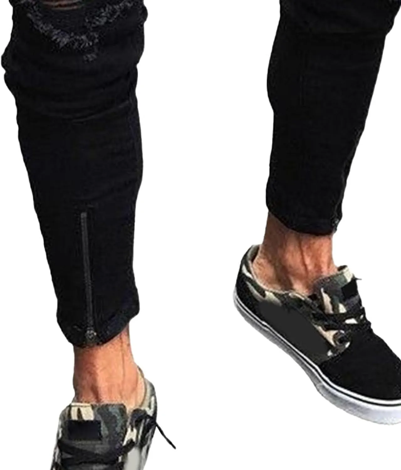 Maiyifu-GJ Men's Ripped Skinny Jeans Stretch Slim Fit Jeans Distressed Destroyed Straight Leg Denim Pants for Men