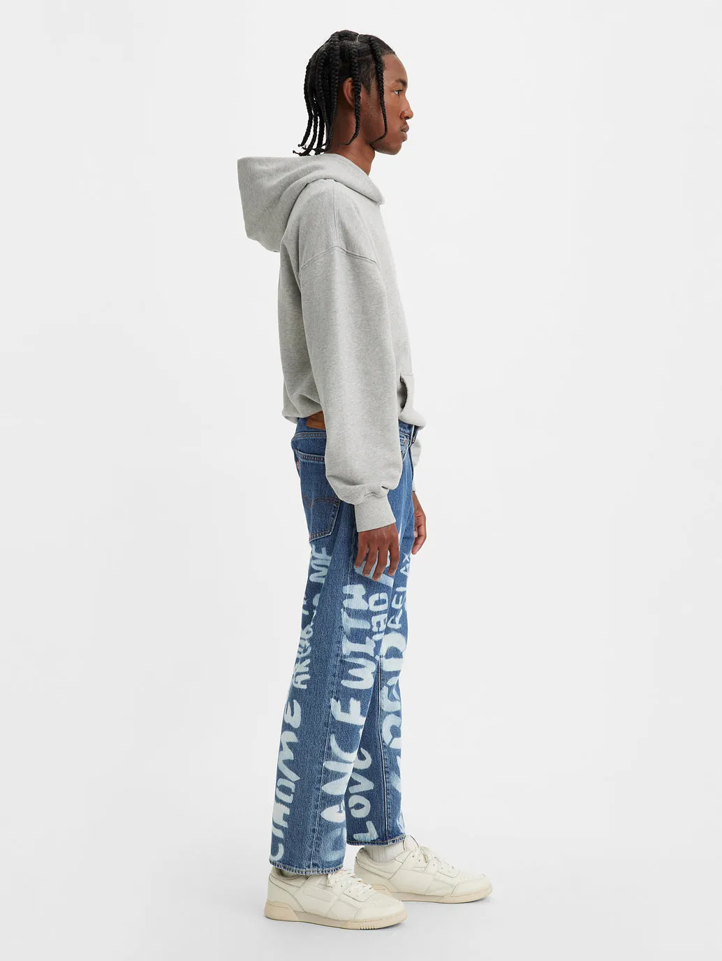 Men's 551 Blue Loose Fit Mid Rise Jeans