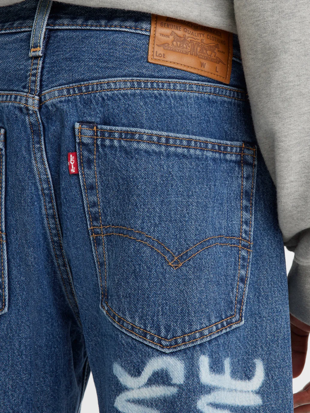 Men's 551 Blue Loose Fit Mid Rise Jeans