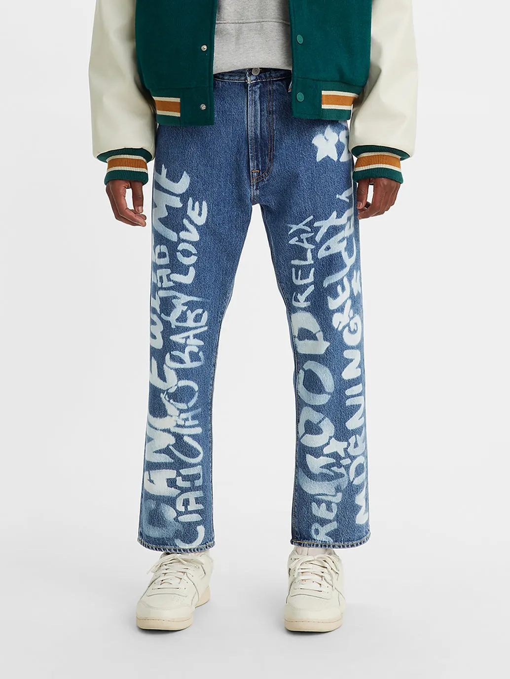 Men's 551 Blue Loose Fit Mid Rise Jeans
