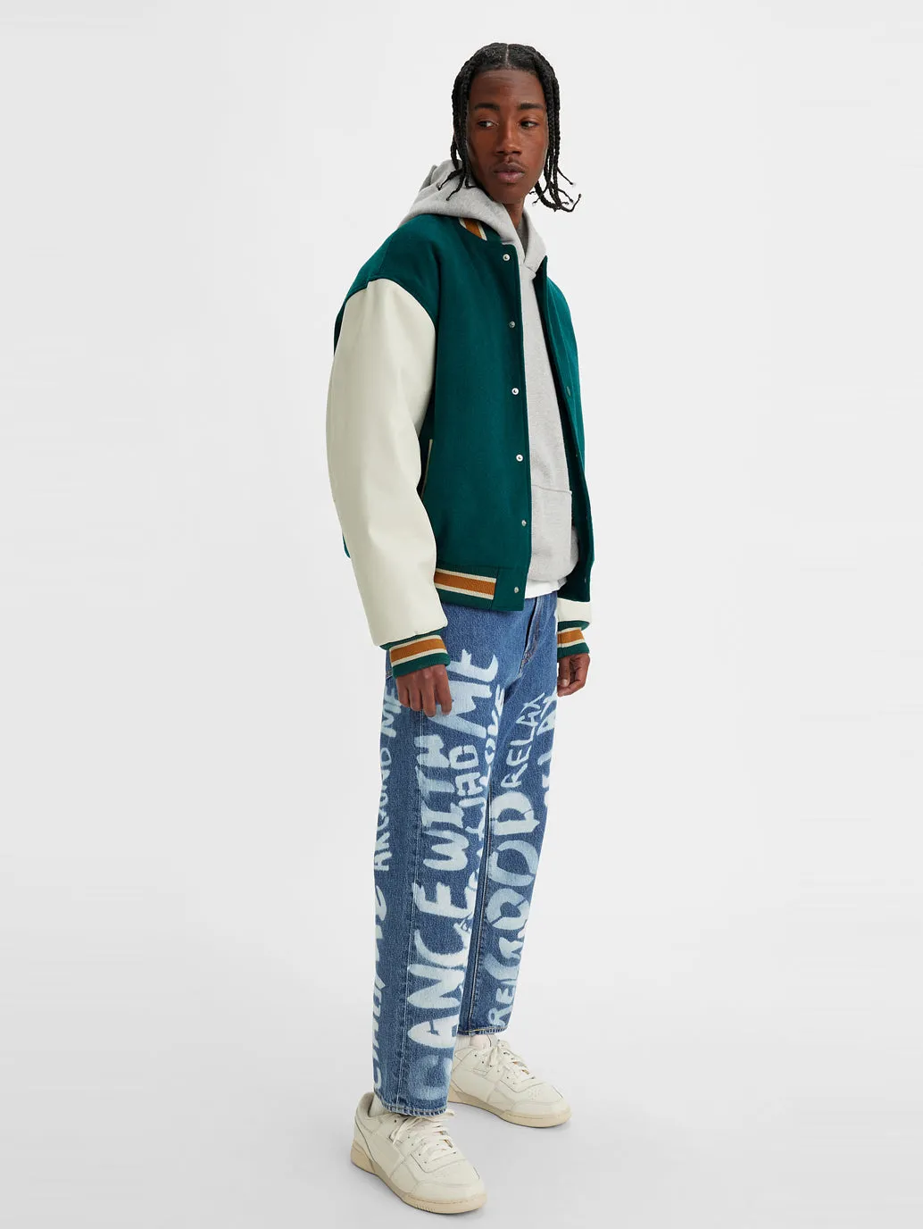 Men's 551 Blue Loose Fit Mid Rise Jeans