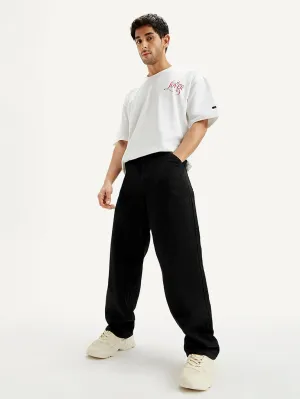 Men's 578 Black Loose Fit Mid Rise Jeans
