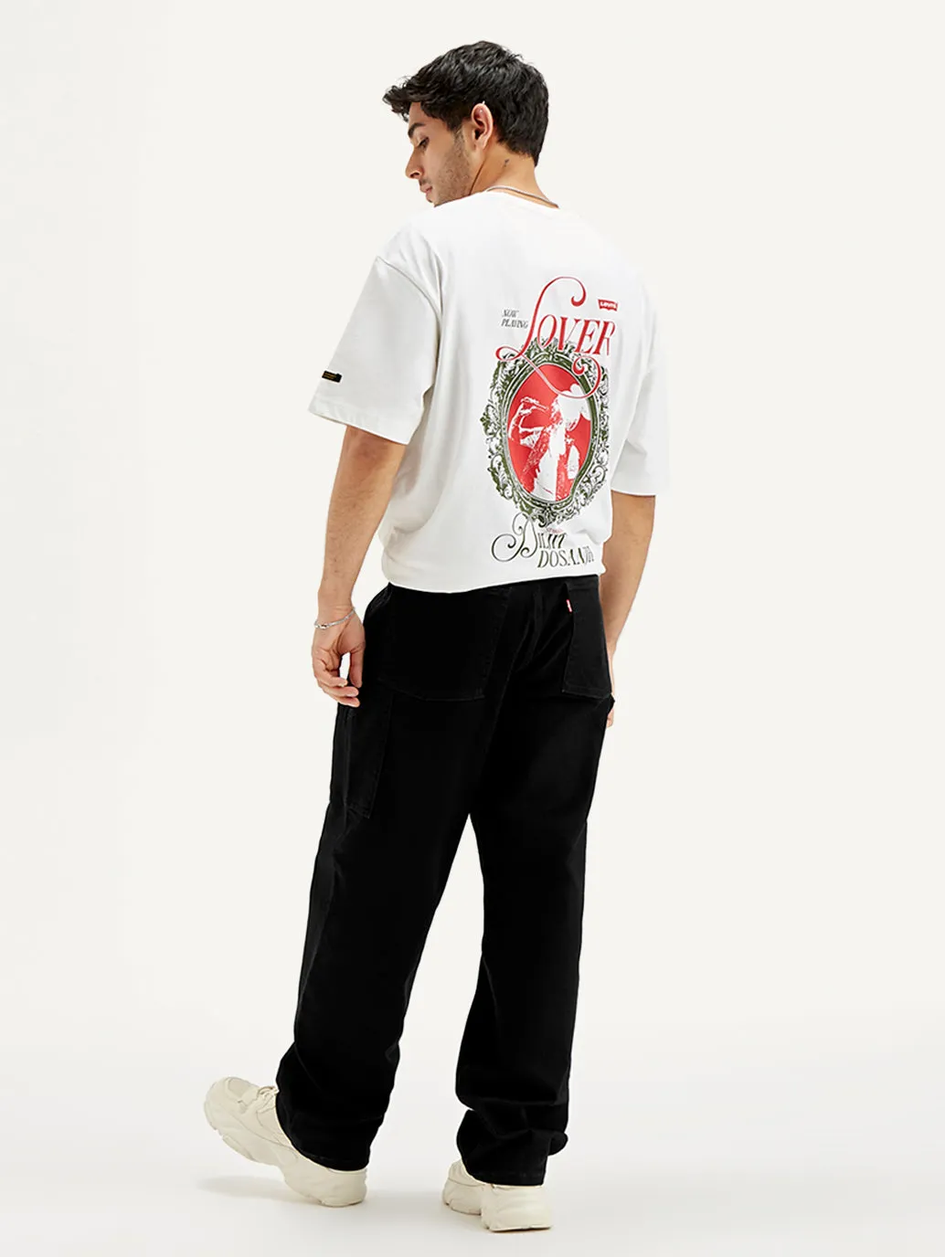 Men's 578 Black Loose Fit Mid Rise Jeans