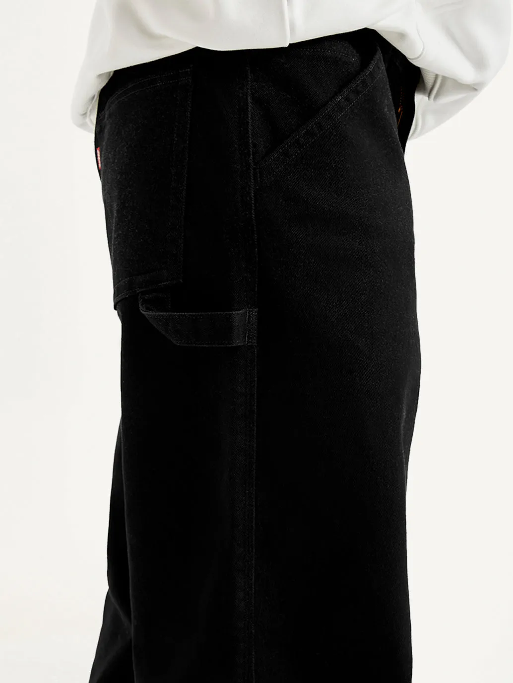 Men's 578 Black Loose Fit Mid Rise Jeans