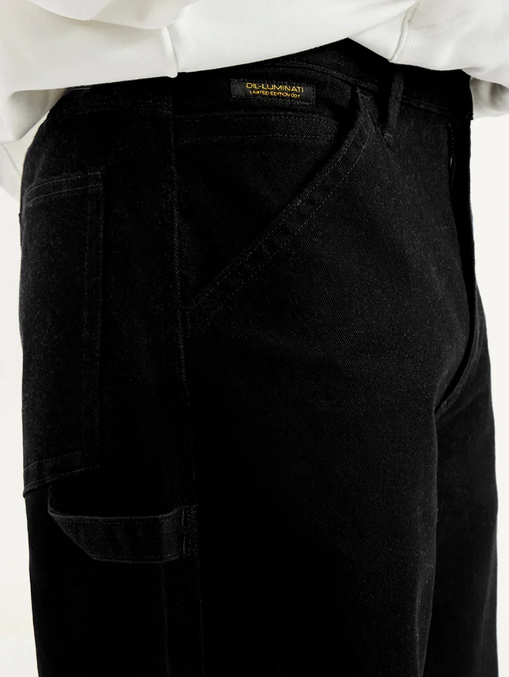 Men's 578 Black Loose Fit Mid Rise Jeans