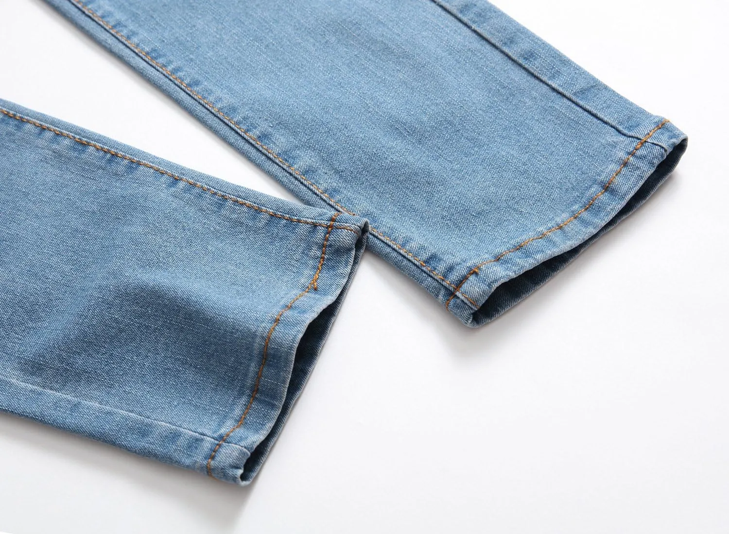 Men's Ripped Skinny Stretch Distressed Destroyed Slim Jeans Denim Pants