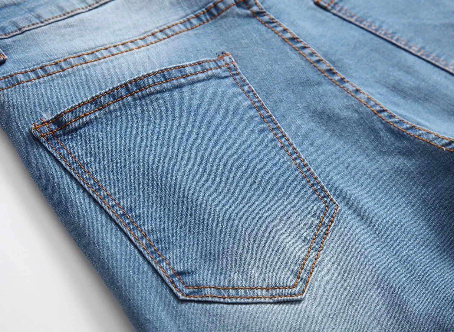 Men's Ripped Skinny Stretch Distressed Destroyed Slim Jeans Denim Pants