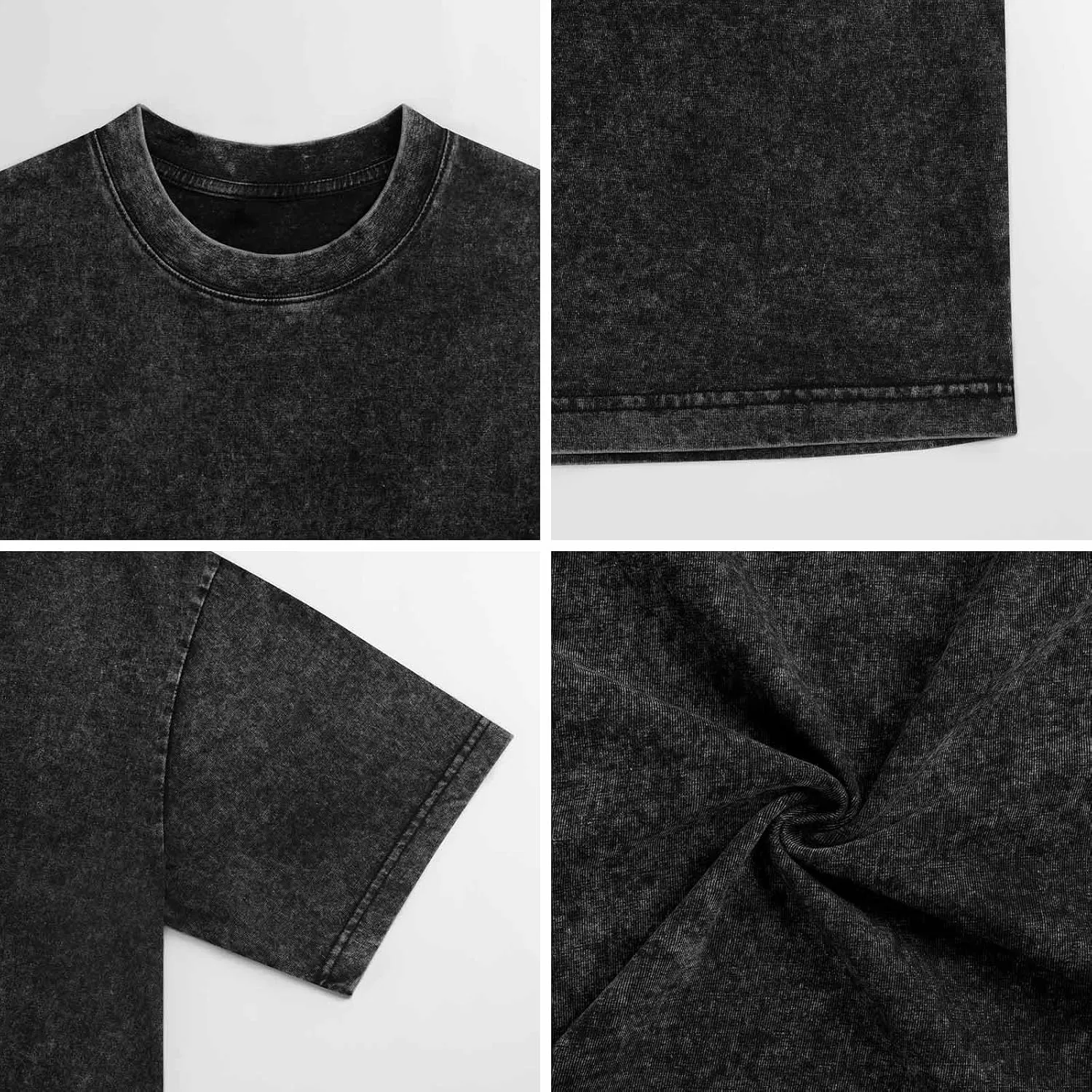 Men's Women's Oversized T Shirt Loose Fit Vintage Washed Tees Short Sleeve Cool Shirts Top