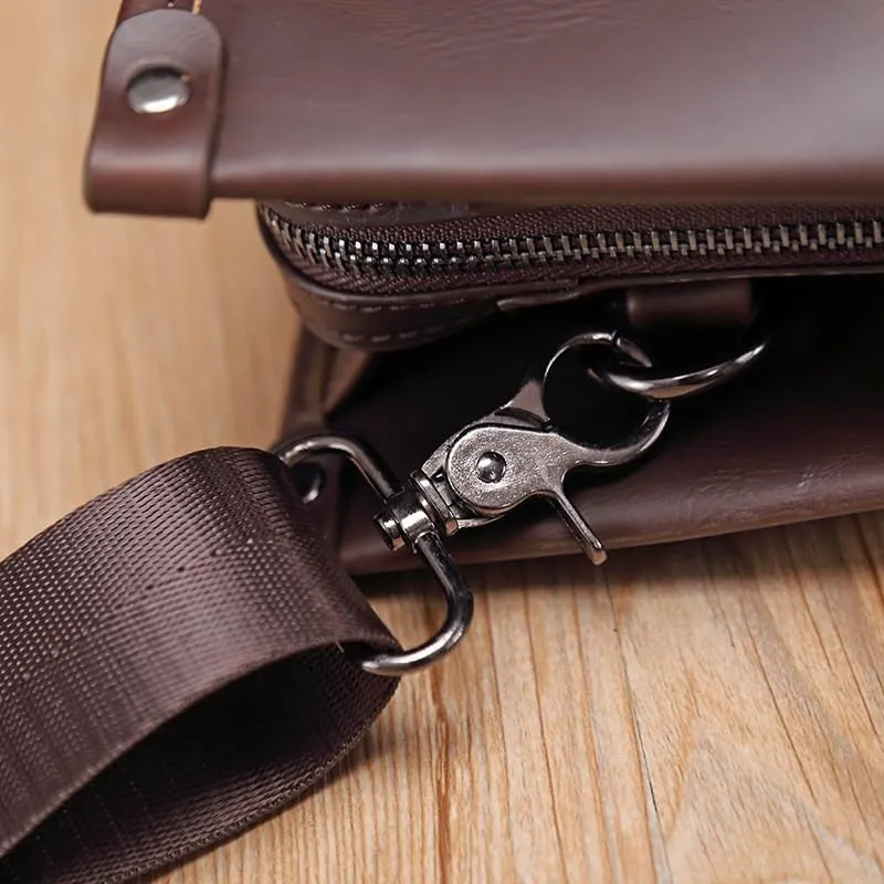Nordic Fashionable Business Men's Bag Shoulder Messenger Bag Handbag for Office Commute