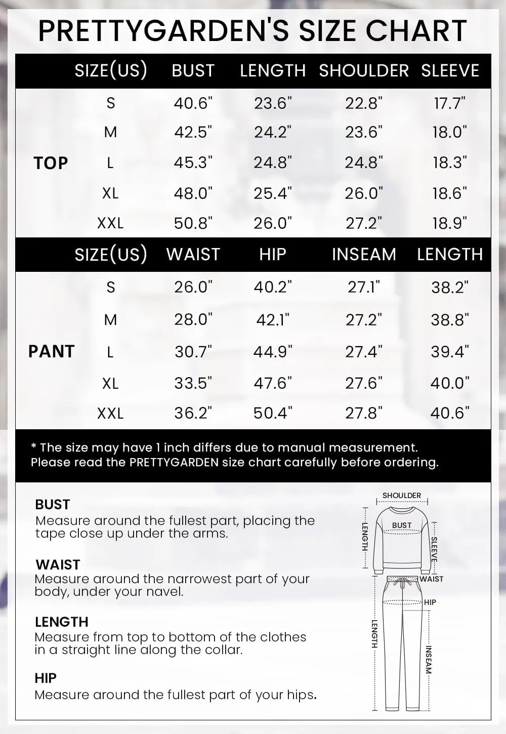 PRETTYGARDEN Women's Tie Dye Two Piece Pajamas Set Casual Long Sleeve Sweatshirt with Long Pants Loungewear
