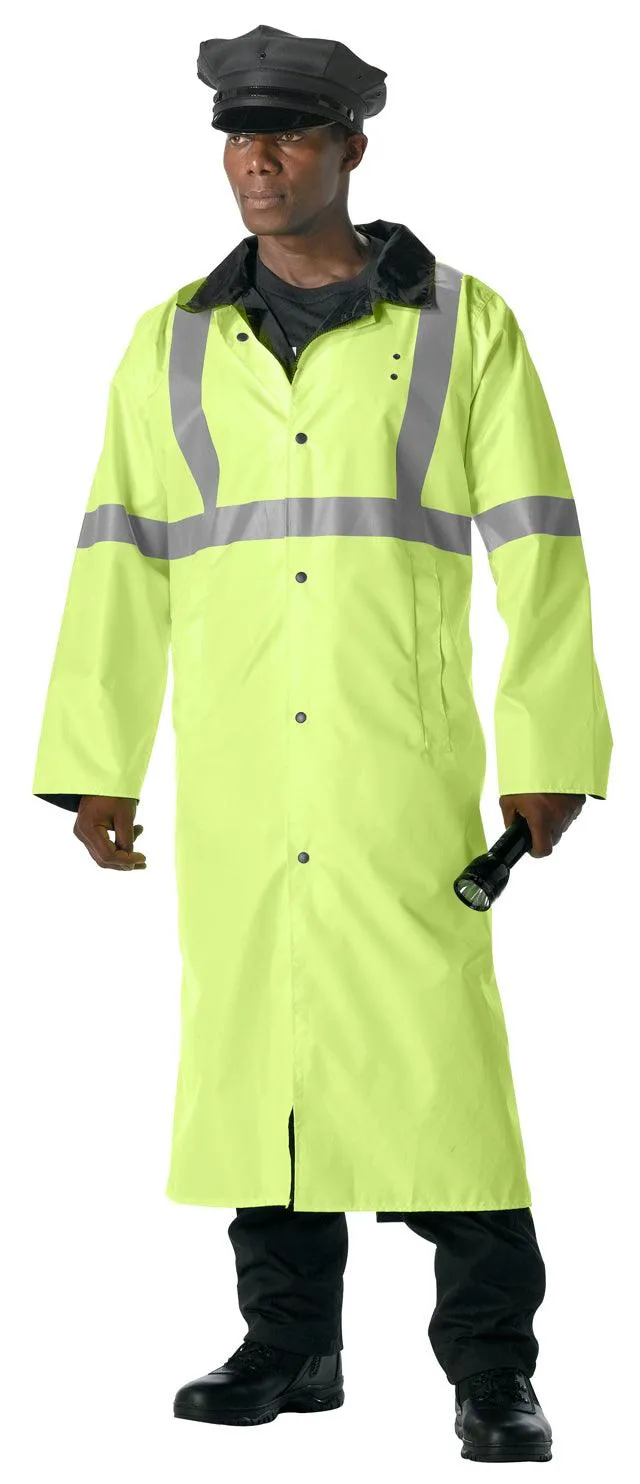 Reversible Reflective Waterproof Rain Parka with Hood