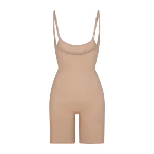 Skims Seamless Sculpt Open Bust Bodysuit Clay