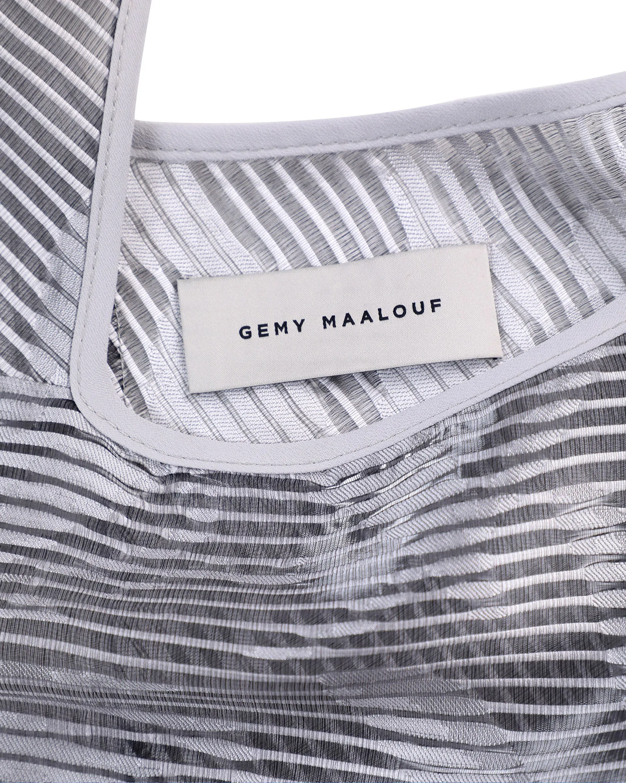 Structured Grey Tote Bag