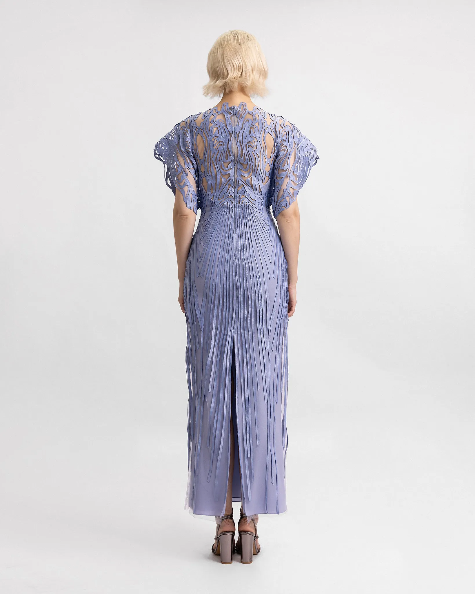 Structured Half-Sleeves Dress