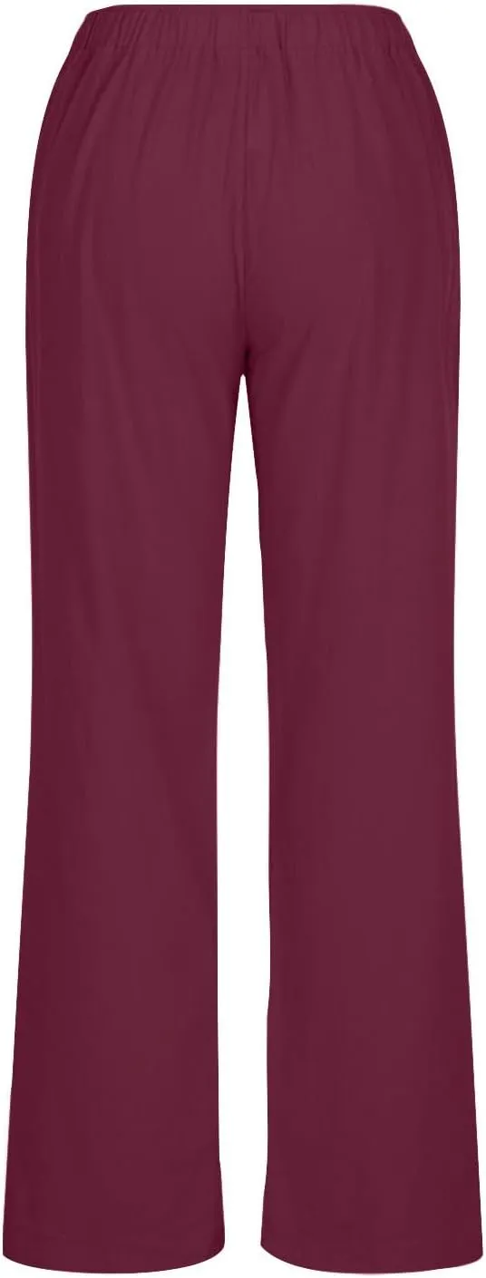 TARIENDY Wide Leg Casual Pants for Women Ladies Elastic Drawstring Cozy Outfits Casual Wide Leg Pants high Waisted Trousers