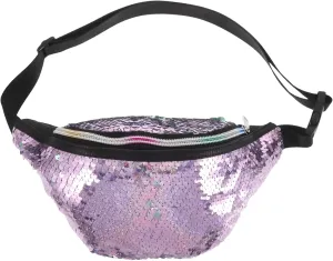 Trendy Mermaid Sequin Belt Bag Waterproof Women's Crossbody Pouch Fashionable Shoulder Sling Purse Fashionable Fanny Pack Mermaid Print Bag for Daily