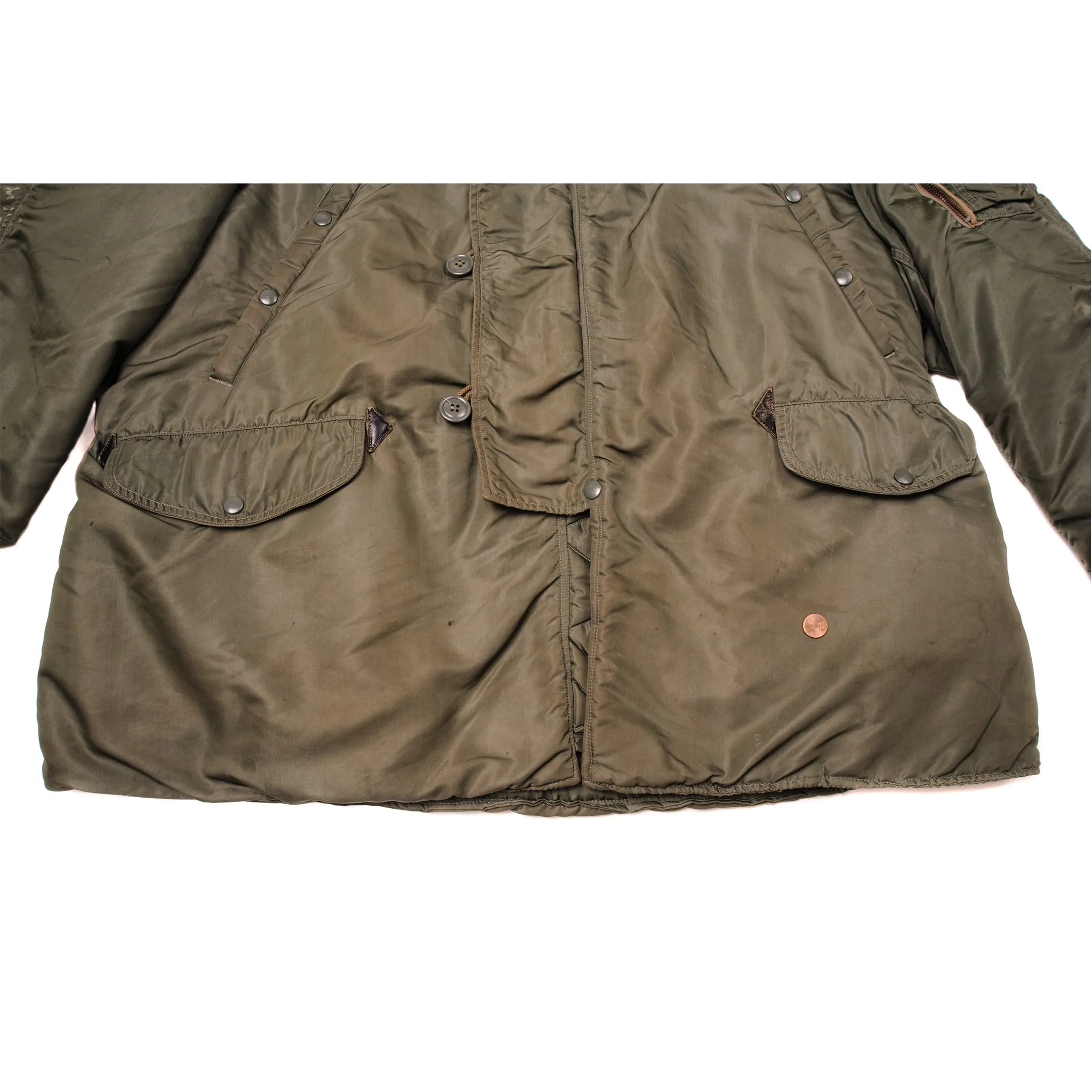 VINTAGE USAF N3B FLIGHT JACKET PARKA SNORKEL PATCH AIR FORCE 1961 SIZE XL