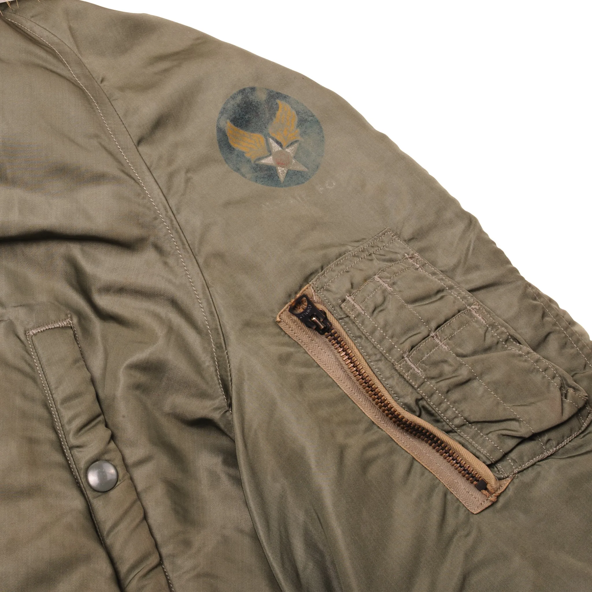 VINTAGE USAF N3B FLIGHT JACKET PARKA SNORKEL PATCH AIR FORCE 1961 SIZE XL