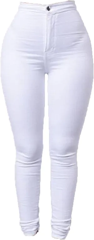 Womens Cozy Skinny Business Jeans Casual High Waisted Stretch Slim Denim Solid Color Butt Lift Pencil Pants With Pockets