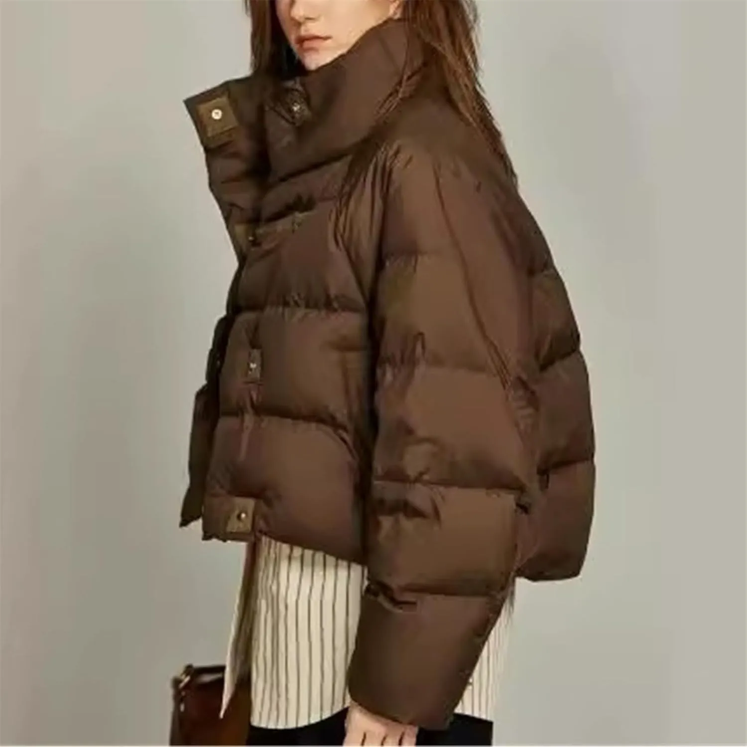 Women's Winter Cotton-padded Coat Fashionable And Casual Short Thickened Bread Coat Cotton-padded Jacket