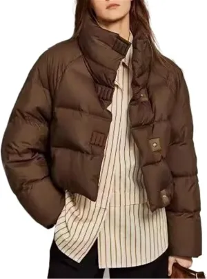 Women's Winter Cotton-padded Coat Fashionable And Casual Short Thickened Bread Coat Cotton-padded Jacket