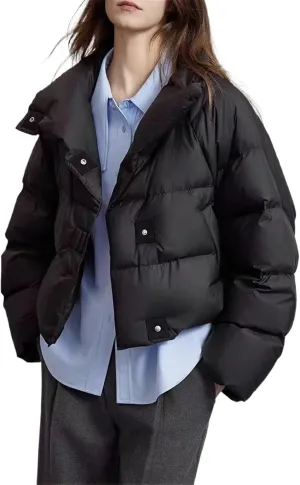 Women's Winter Cotton-padded Coat Fashionable And Casual Short Thickened Bread Coat Cotton-padded Jacket