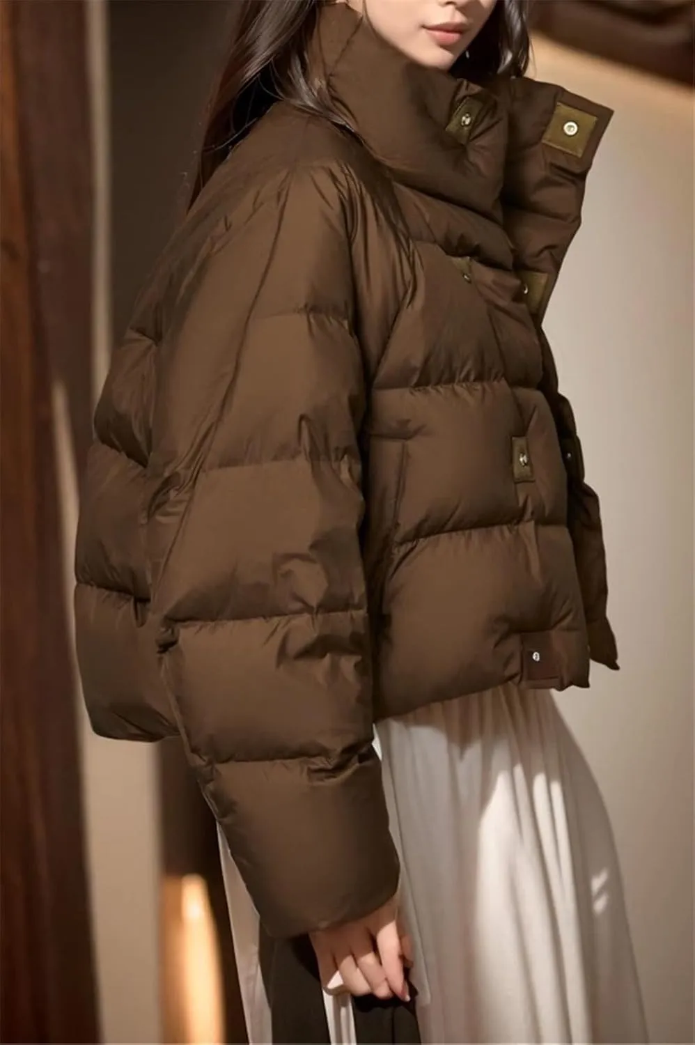 Women's Winter Cotton-padded Coat Fashionable And Casual Short Thickened Bread Coat Cotton-padded Jacket
